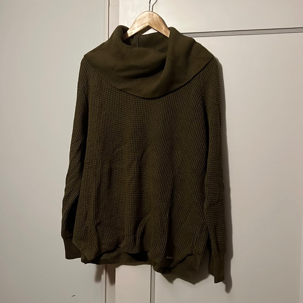 Michael Kors Women’s Cowl Neck Olive Green Sweater